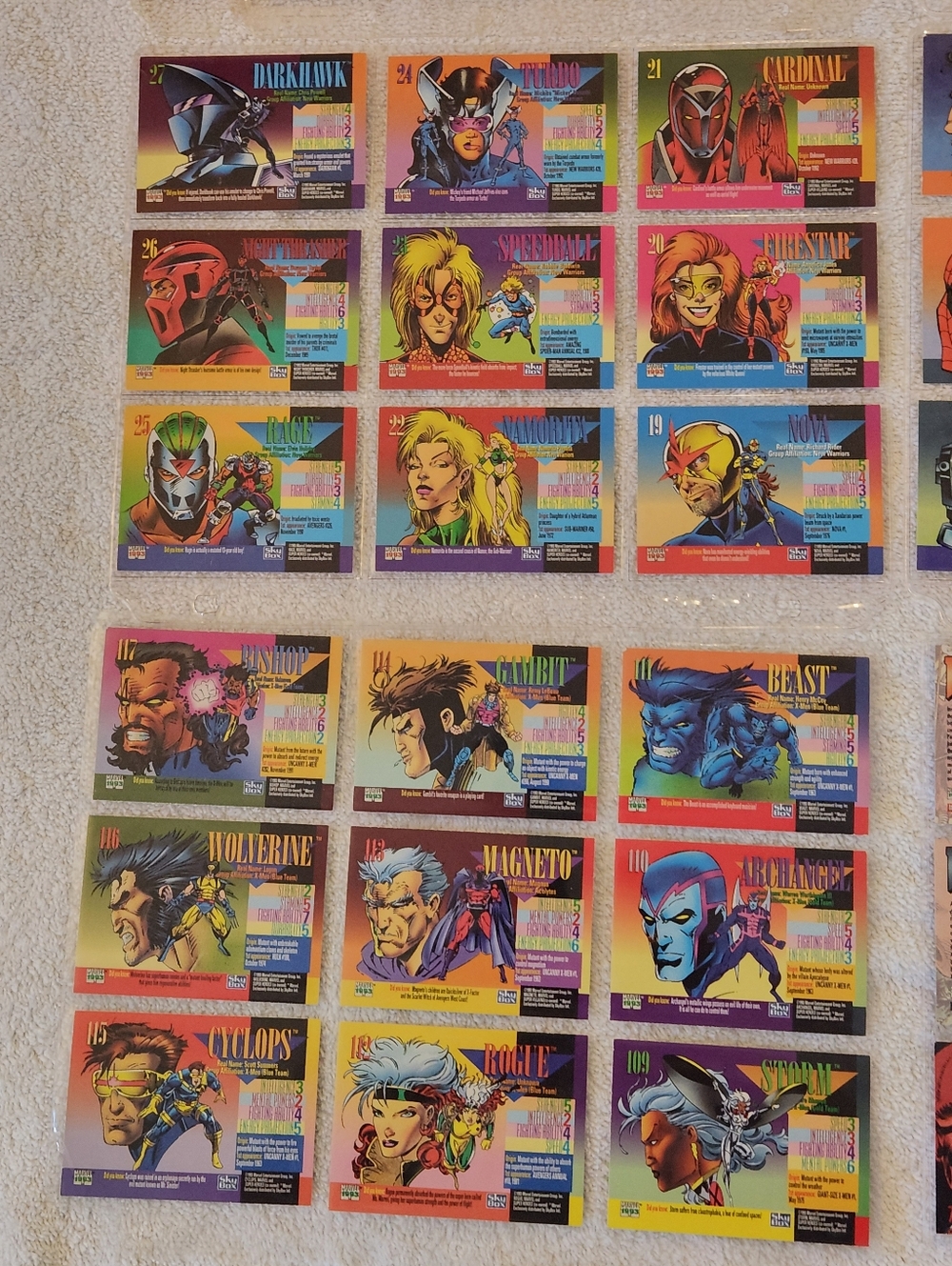 63 1993 Marvel Superheroes, Battles And Villains
